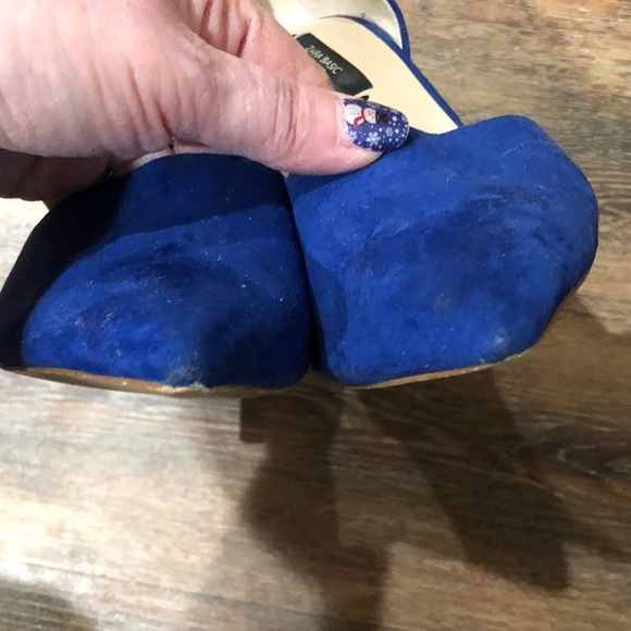 Zara Basic blue pointy toe heels Size 6 - Picture 5 of 11